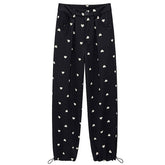 Heart Print Balloon Pants