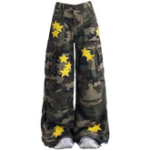 Star Patch Camo Cargo Pants