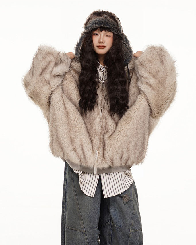 Cyber Angel Reversible Bomber Jacket