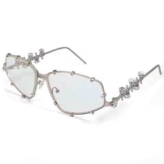 Y2K Rhinestone Rimless Sunglasses