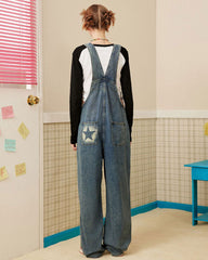 Star Girl Denim Overalls