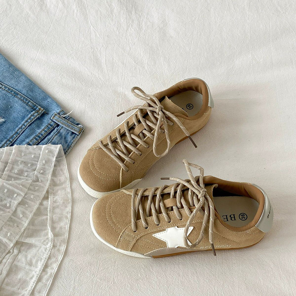 Star Patch Aesthetic Sneakers